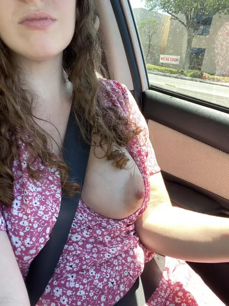 Sundresses make it so easy for a quick flash ;) by amberssecret4