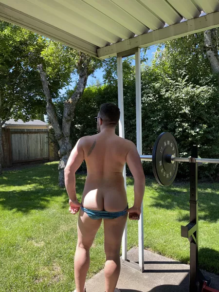 Sunning the 🍑 by Young_Fits