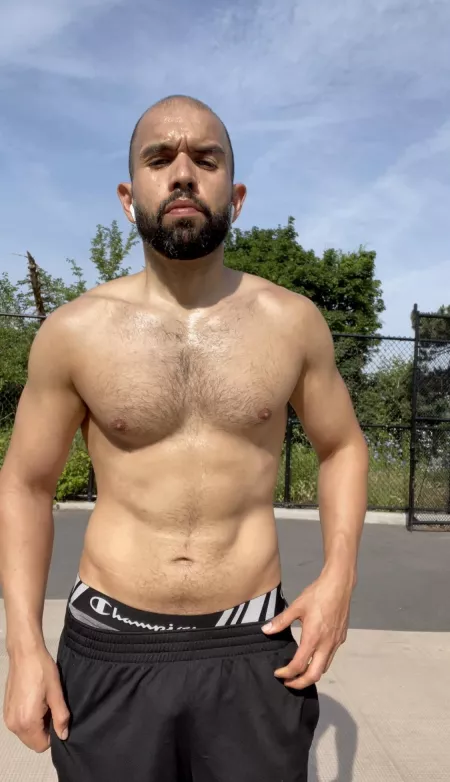 Suns out. Shirts off. by Hugh-Jadek