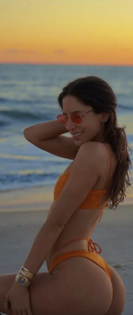 sunset at the beach by R42ToMoffat