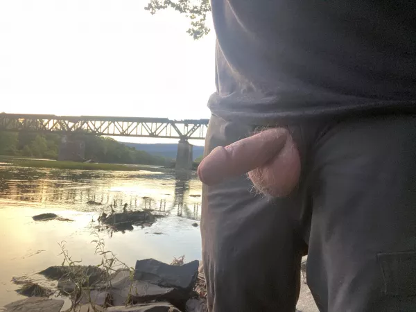 Sunset down by the river by cosmova