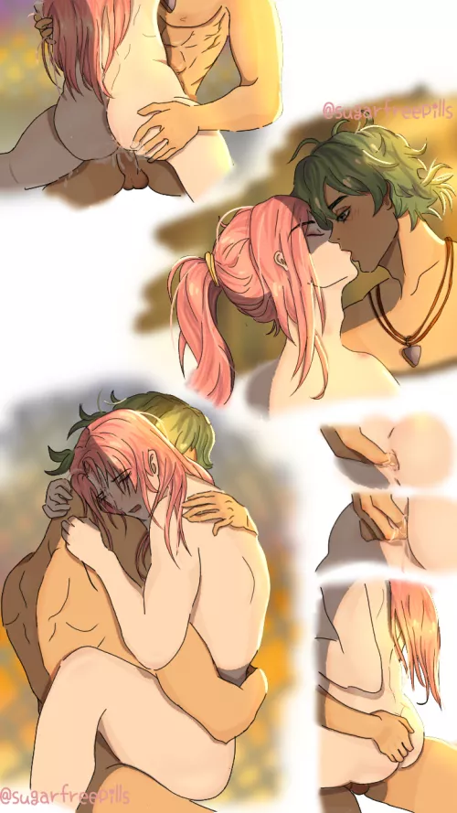 Sunset matchablossom (sk8 the infinity) by janiiiiiiiiiii