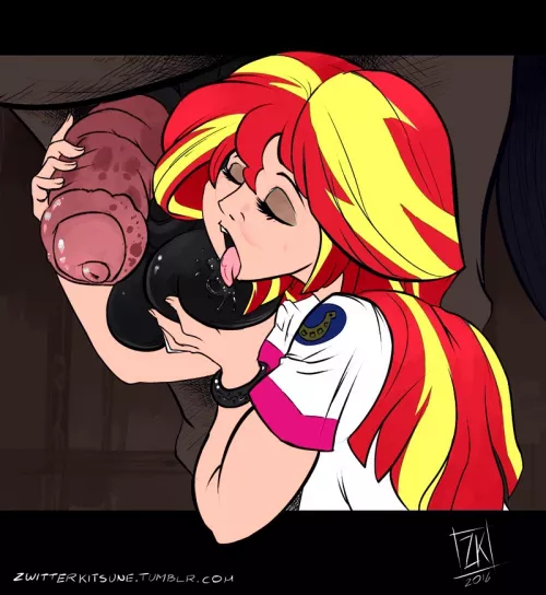 Sunset's Makeout Session [Artist: ZwitterKitsune] by flaredflair