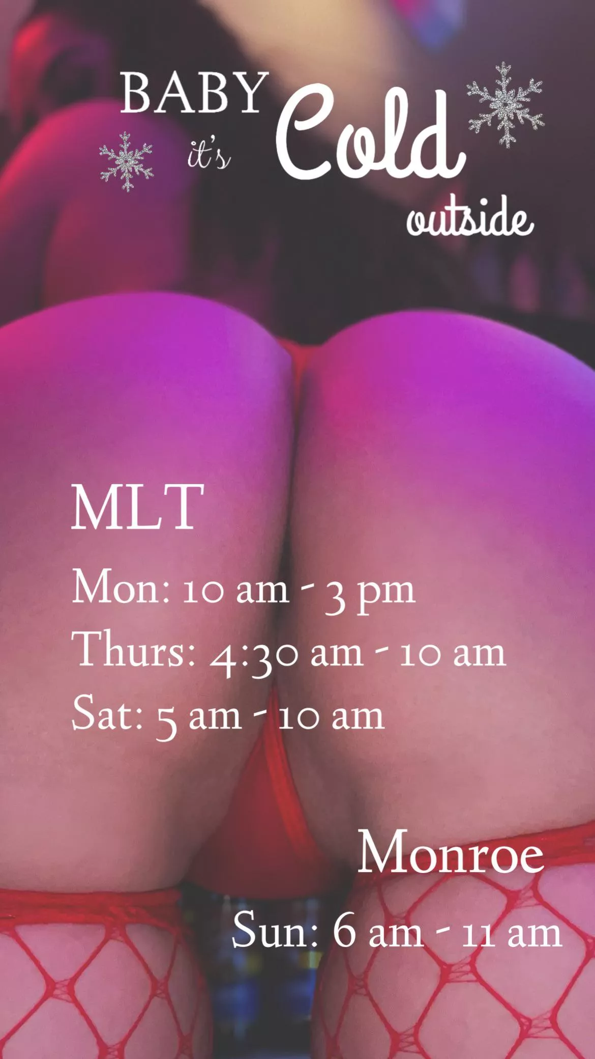 @sunshynebarista Come see me this week💋 Paradise espresso MLT: 21709 SR- 99 Mountlake Terrace Monday: 10 am - 3 pm Thursday: 4:30 am - 10 am Saturday: 5 am - 10 am Monroe: 19090 US-2 Monroe WA Sunday: 6 am- 11 am posted by AttitudeImpossible26