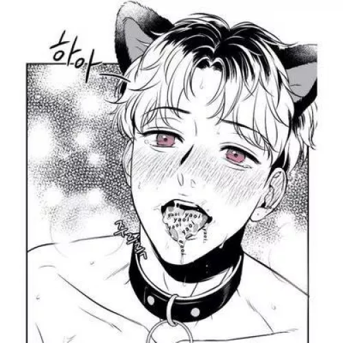 Super cute boy eating yogurt by Cambowoww