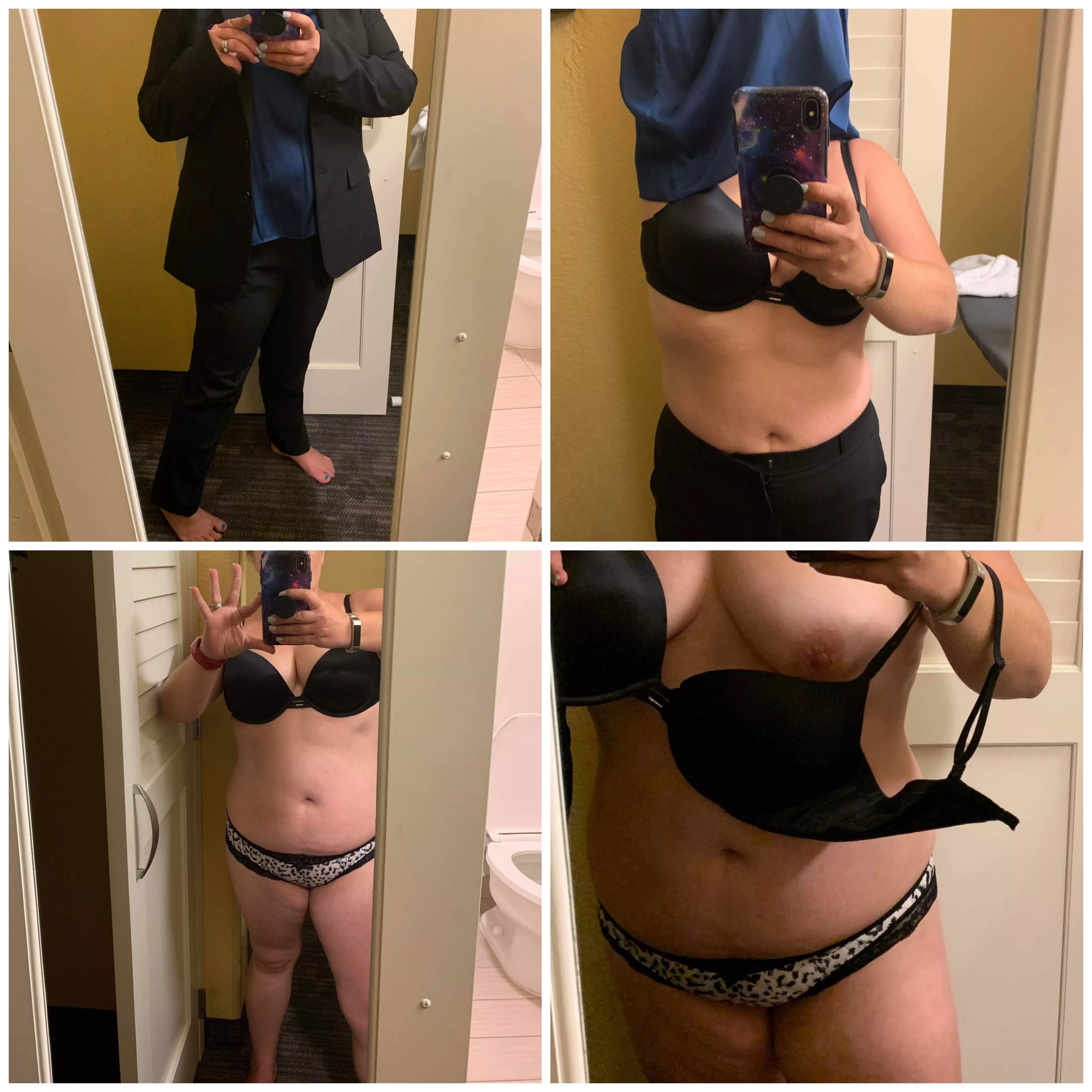 Super sexy selfie collage posted by sexybuttwife