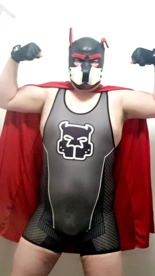 Super-Pup!! 💪🏻💪🏻 by MojoWoofs