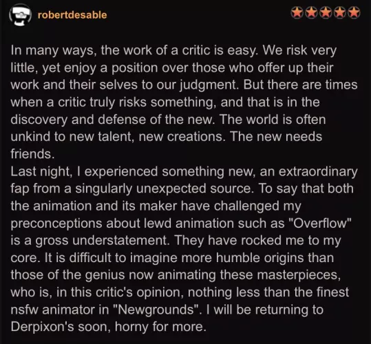 Sure it’s new grounds but it’s on a porn animation so it counts right? by SentientLizard