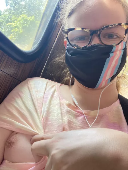 Surprise tiddie on the train to work :0 [f] by GracieWinkler