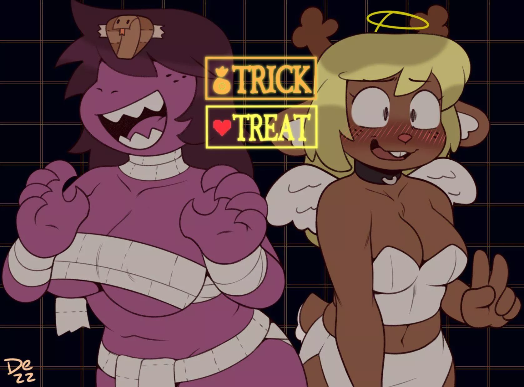 [Susie | Noelle] Trick, or treat? (@D3zz_art) posted by renegade_zibit