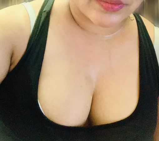 Sweat after the workout at home. [F] by crystal-mind