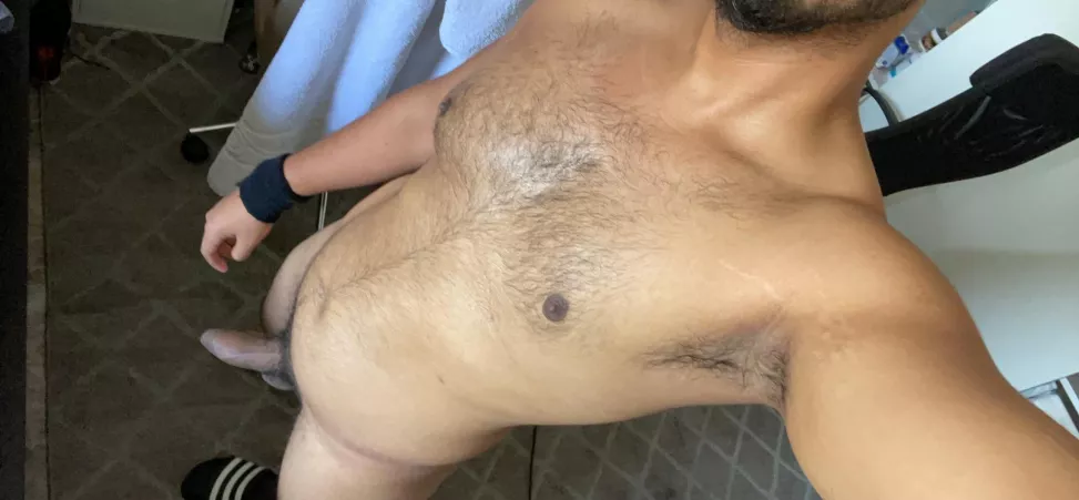 Sweaty af after the gym 🥵😈 by arousedcock2