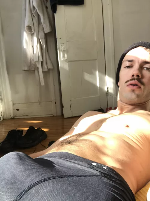 sweaty after the bike ride by Chriscool93