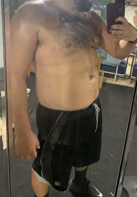 Sweaty bear boy after my run by regularone826