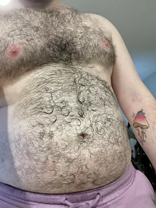 Sweaty cub after a workout by Hairy_Bear_Cub