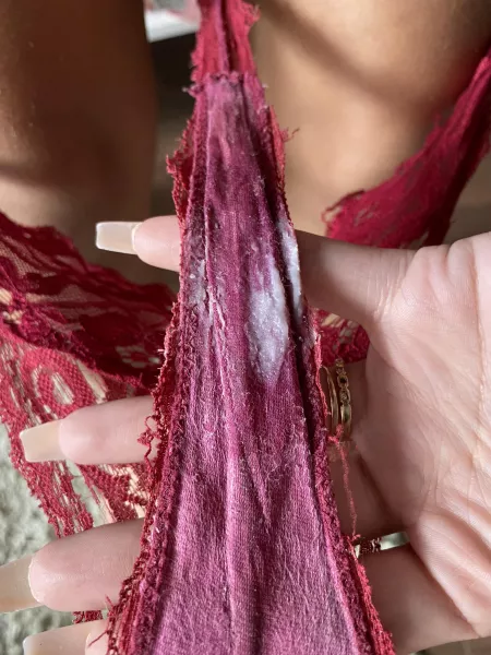 Sweaty, dirty panties 😋 I cum in them too! by klaudiaxxx