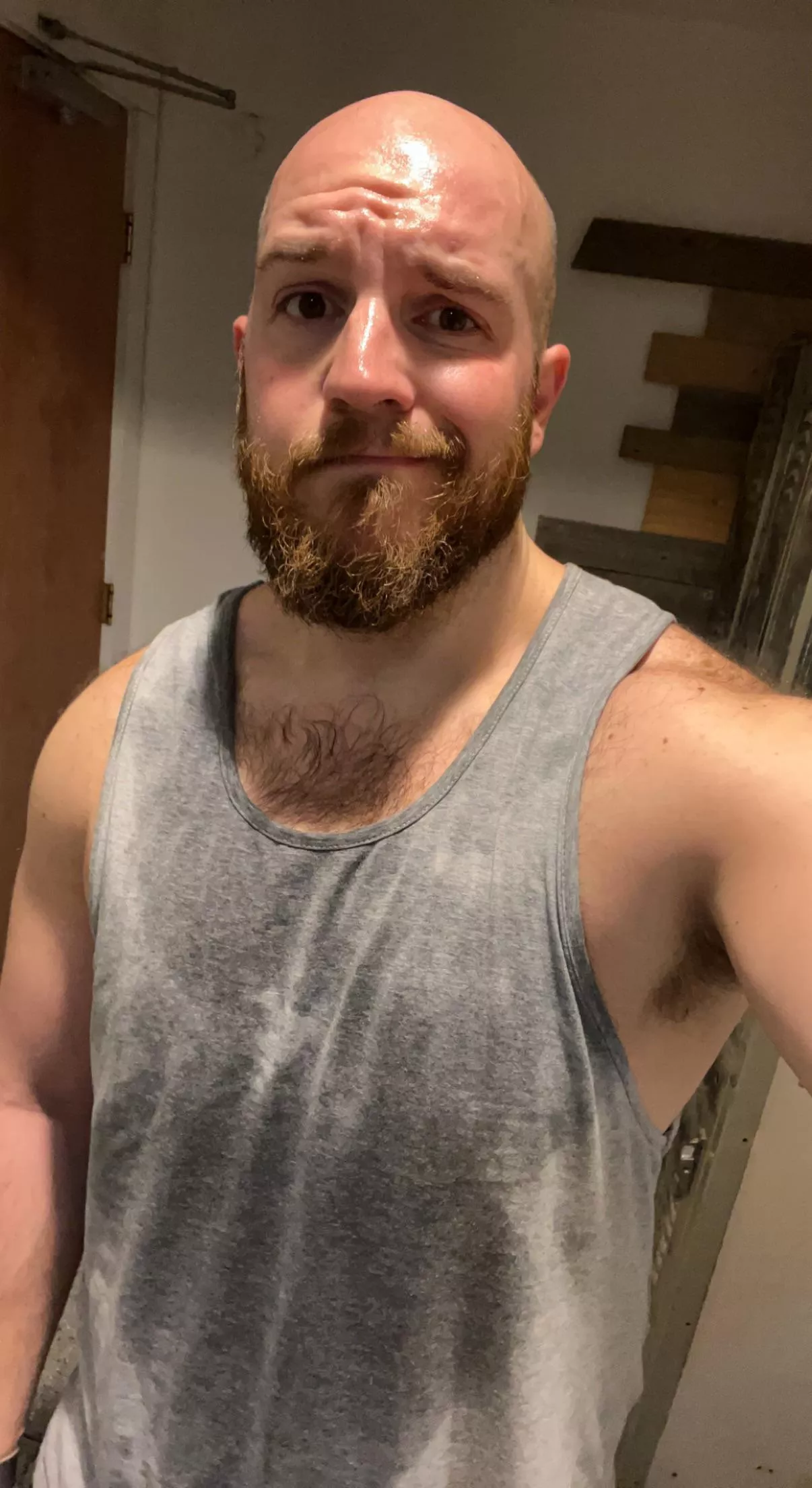 Sweaty from a good leg day! I’ll be sore later though. posted by InternationalLuck142