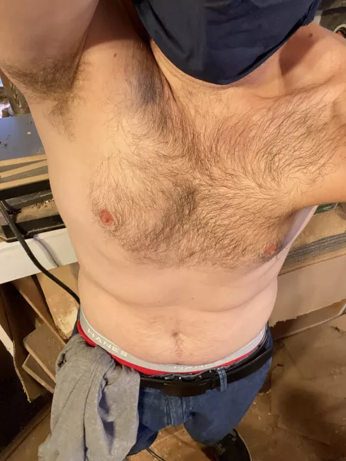 Sweaty in the workshop. by SingleMusician9651