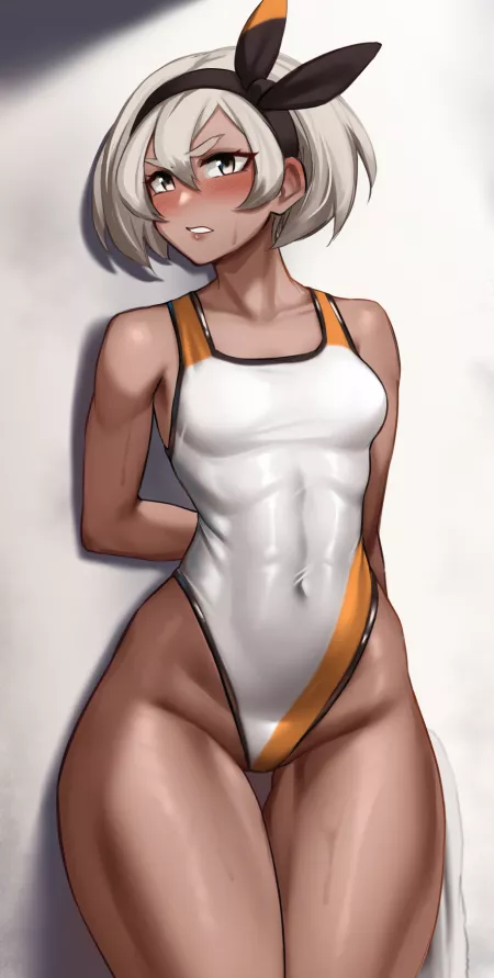 Swimsuit Bea (Roresu) [Pokemon Sword & Shield] by llamanatee