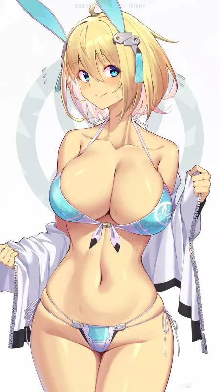 Swimsuit Bunny by CheetahSperm18