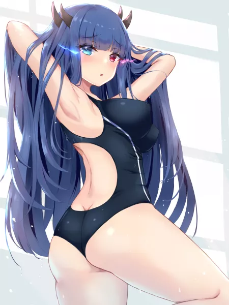 Swimsuit Ibuki [Azur Lane] by TheRoySez