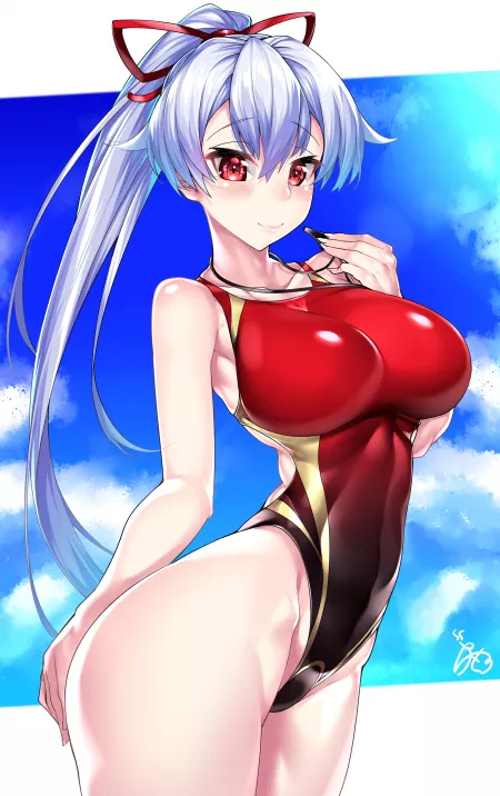 Swimsuit Tomoe Gozen (Watosu) [Fate] by sequence_string