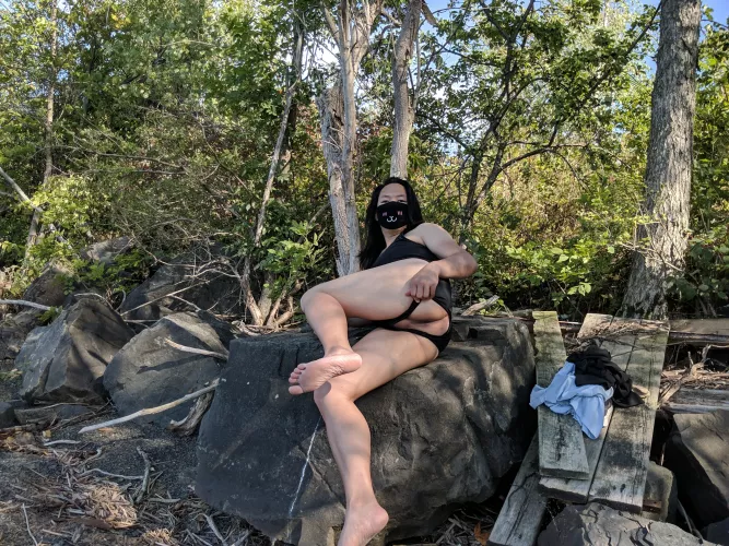 Swimsuit with secret rear access by ukekitty