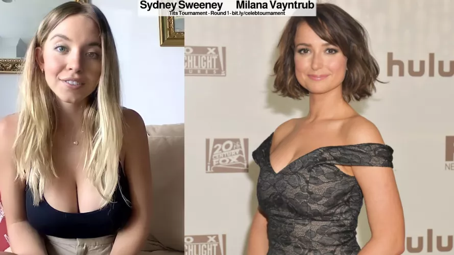 Sydney Sweeney or Milana Vayntrub (Battle of the Tits) by lemosiii