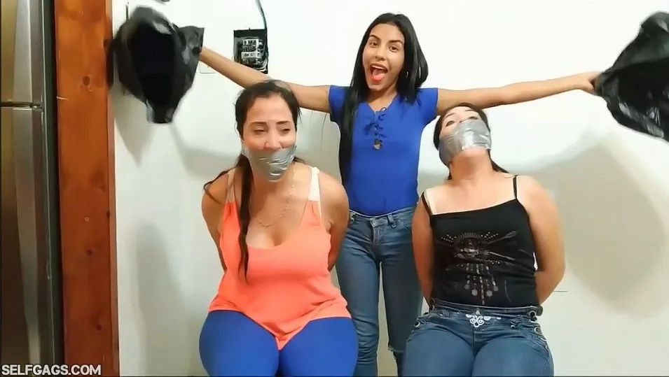 Tadaaa! Mother & Daughter Bound And Gagged Together posted by Selfgags