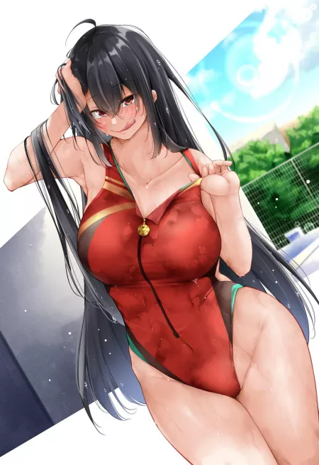 Taihou’s Swimsuit [Azur Lane] by FFDP-Neko