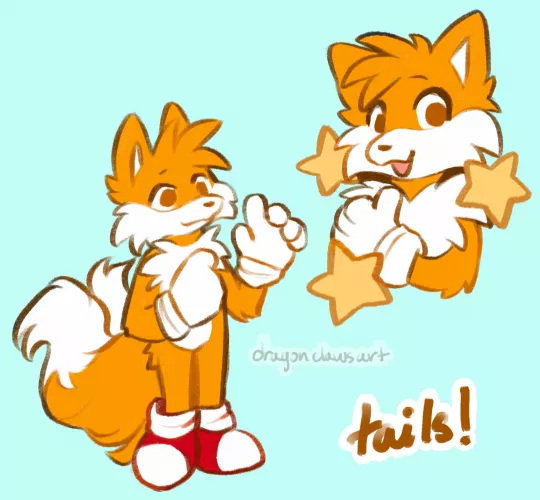 tails fanart!! 🦊✈️🛠⭐️ he’s awesome :3 (art by me, crescentdragonclaws) by crescentdragonclaws