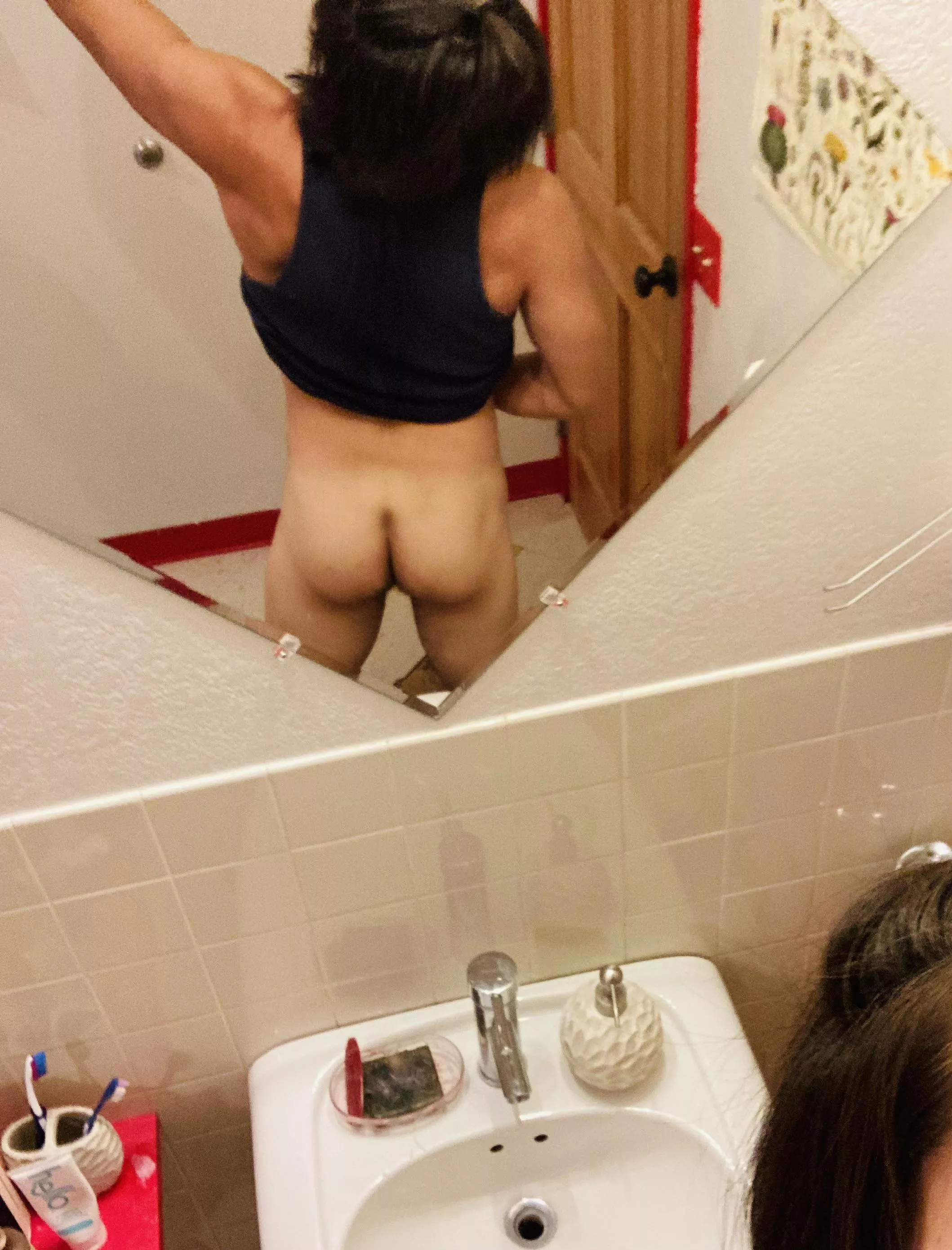 Taking a butt pic is hard 🥵💦 posted by 2BlueLites