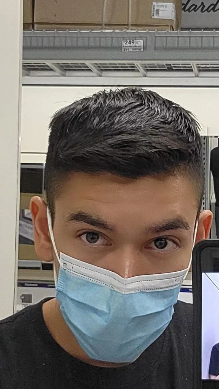 Taking a selfie at a store.🙈 posted by Heart_Naive