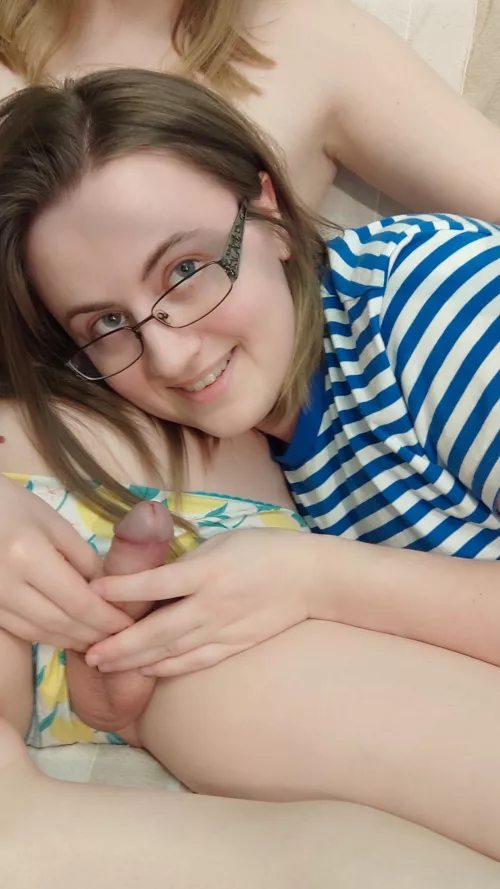 Taking a trans girl's clit in her mouth by Astra_Disaster