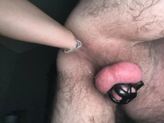 Taking her fist to earn my release. by txsurg