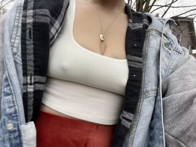 Taking my dog for a walk but it’s a little cold out by hunnyymustarddx