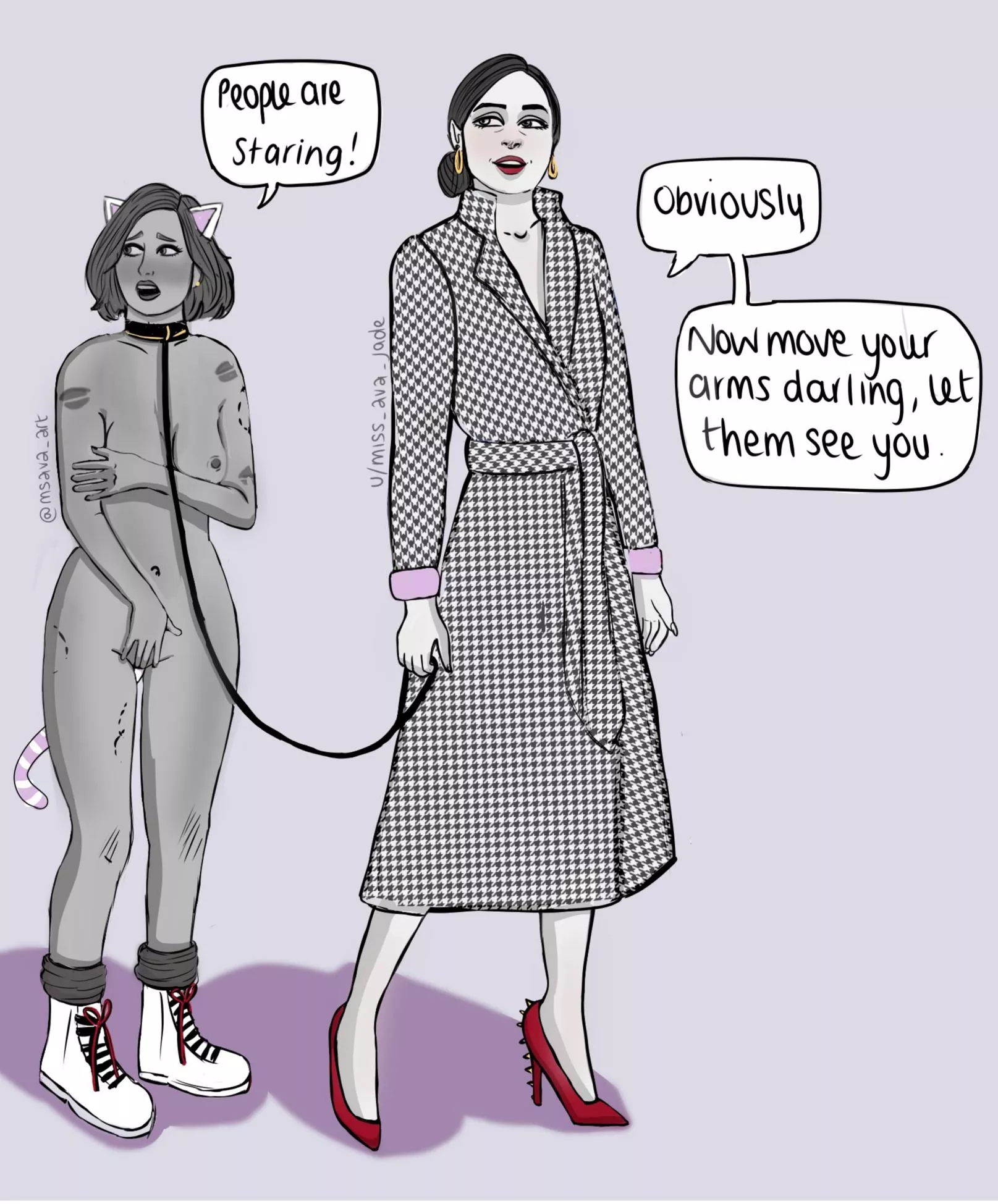 Talking her for a walk around the park (original content) posted by miss_ava_jade