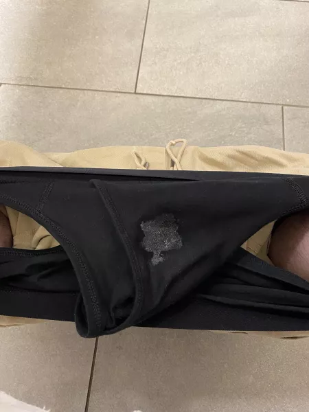 Talking to a hottie at work and leaked in my briefs a lot! by icub87