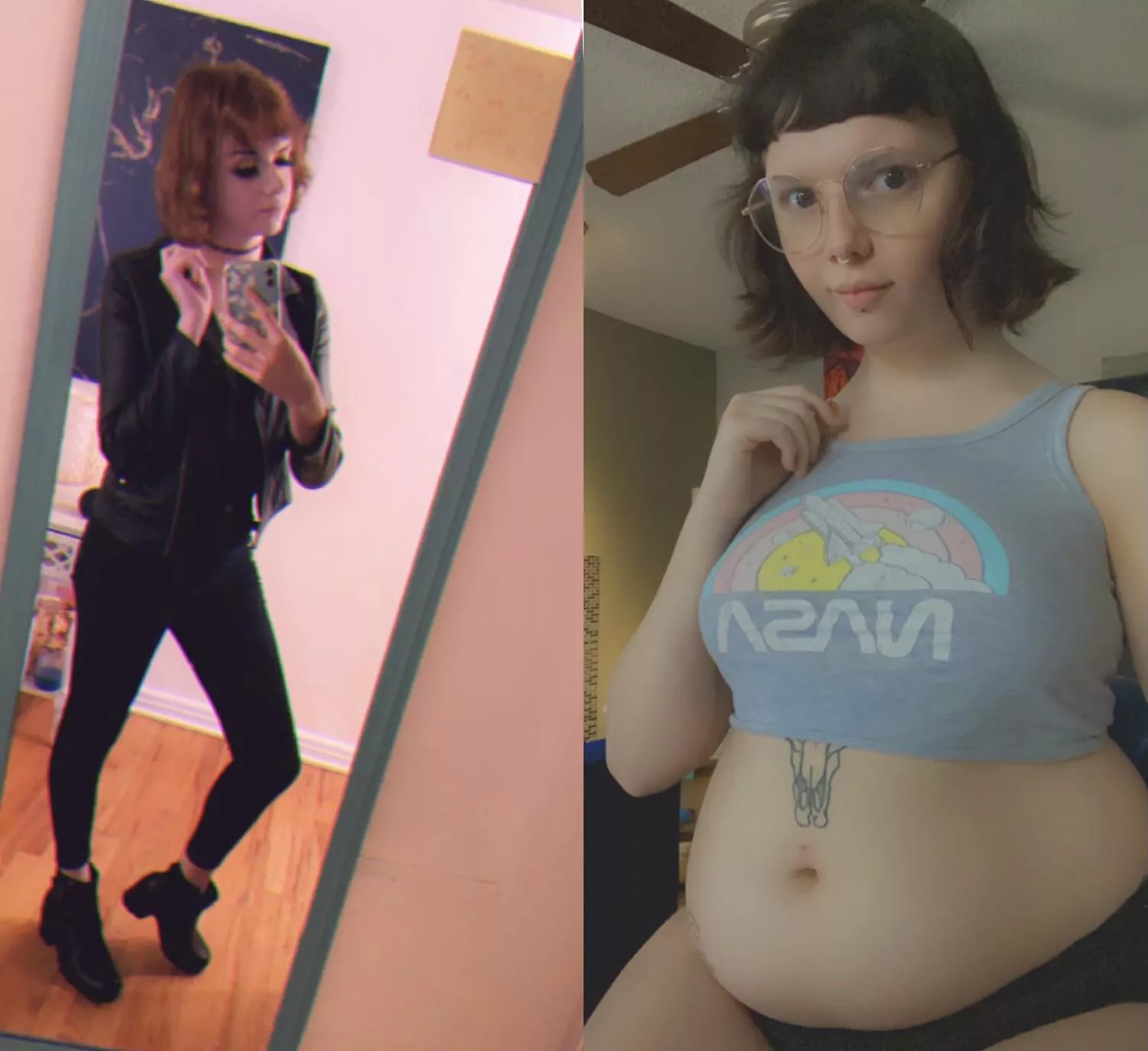 Tall preppy punk to a fat nerdy piggy posted by HeftyDoggy