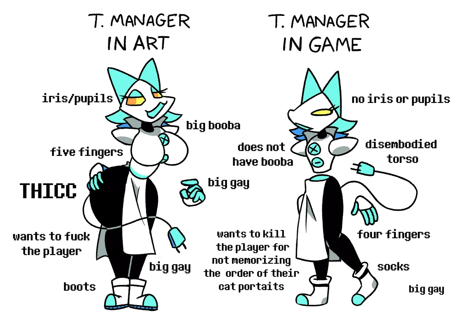 Tasque Manager in art vs in-game [meme] posted by That-Guy-Named-Joe