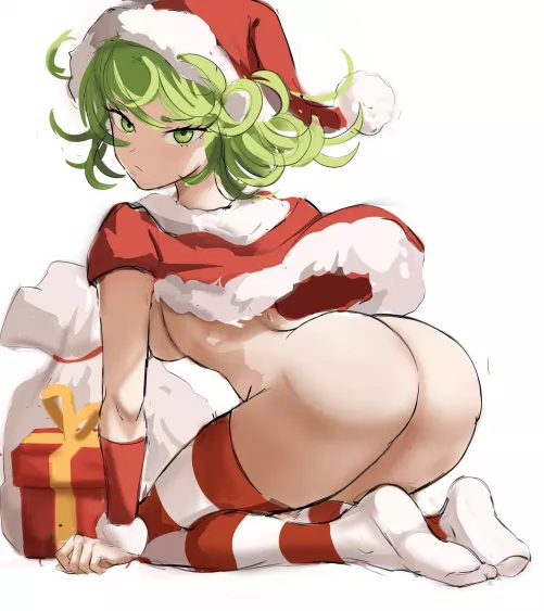 Tatsumaki sliding down your chimney with gifts and ass in tow (rakeemspoon) [One Punch Man] by MillionHypotheses