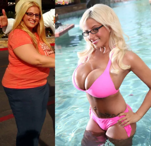 Taylor Stevens: From chubby to plastic titted Bimbo by lacthepac