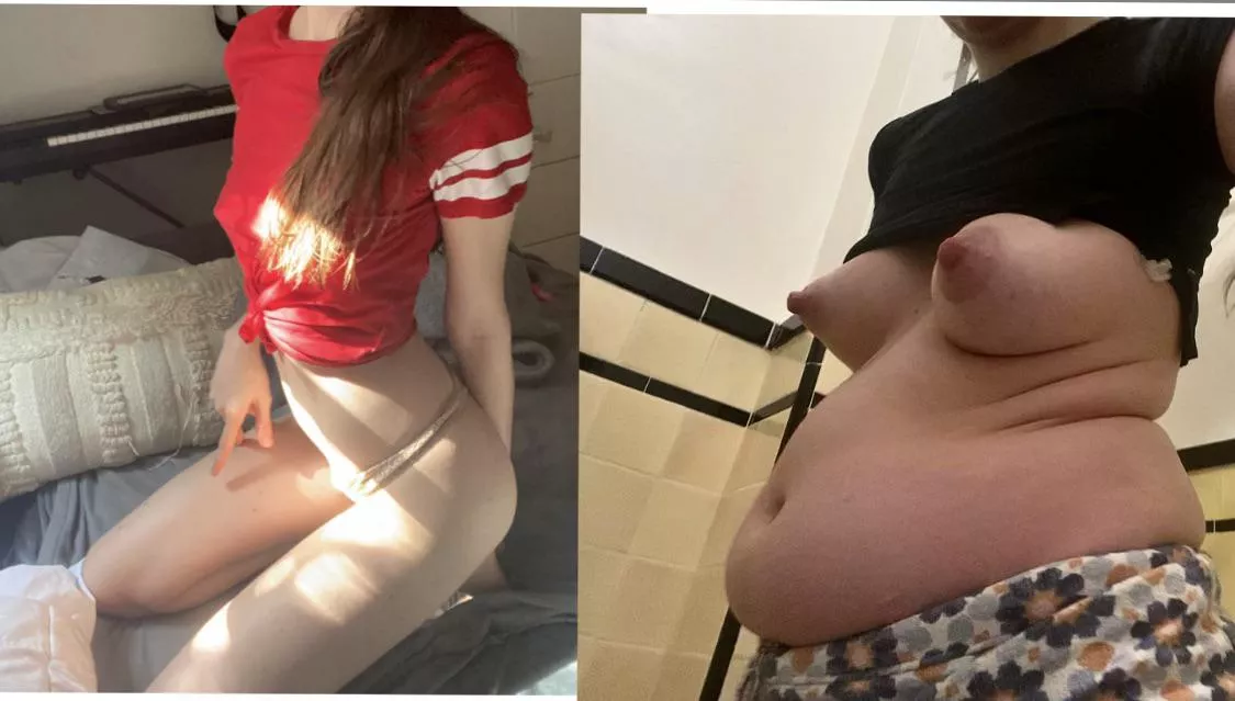 Tease/humiliate me for outgrowing my crop tops during quarantine. You can be mean 🐖. posted by HotGirlUgly