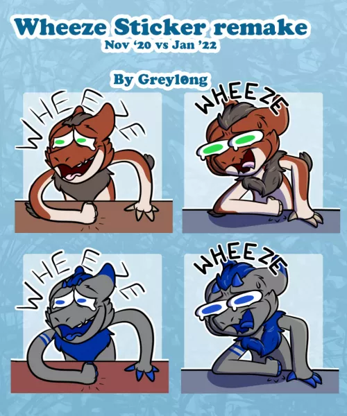 Telegram sticker remake I made! by Greyl0ng