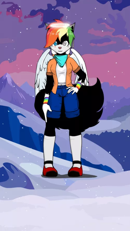 Tell me whatcha think about this? (Btw made this using a game app I downloaded) by deadwolf500