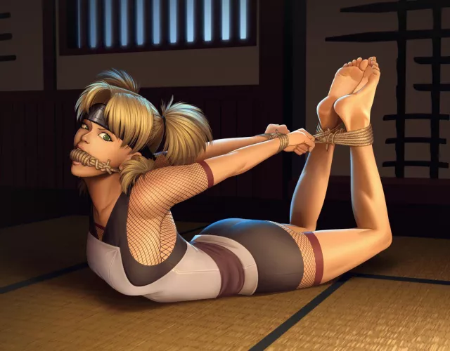 Temari hogtied by PerilousSandwich
