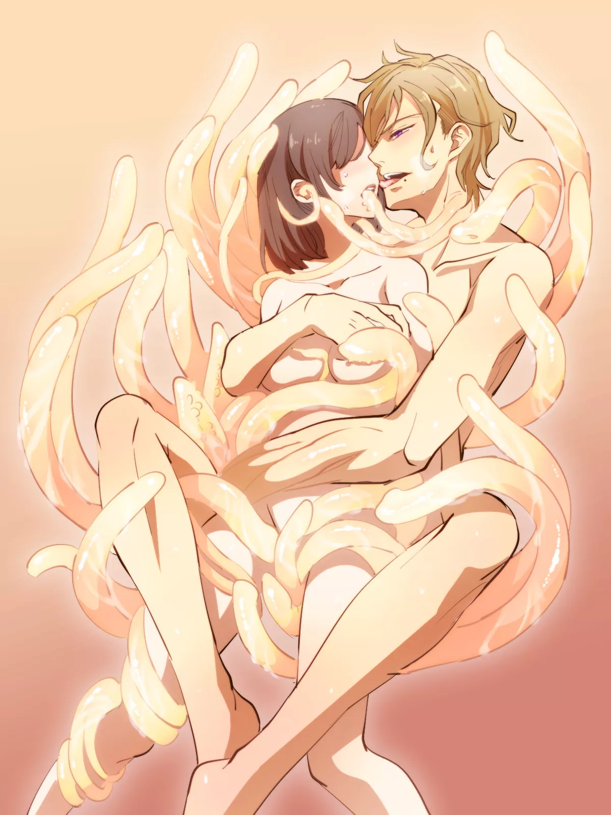 Tentacle guy showing some love (male x female) posted by MonsterFetish