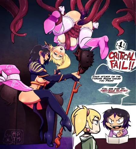 Tessa & the Failed Throne Room Attack [MyPetTentacleMonster] by redraider91