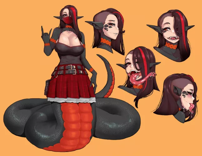 TFW no big tiddie goth snek gf... =( by Old-Moonlight