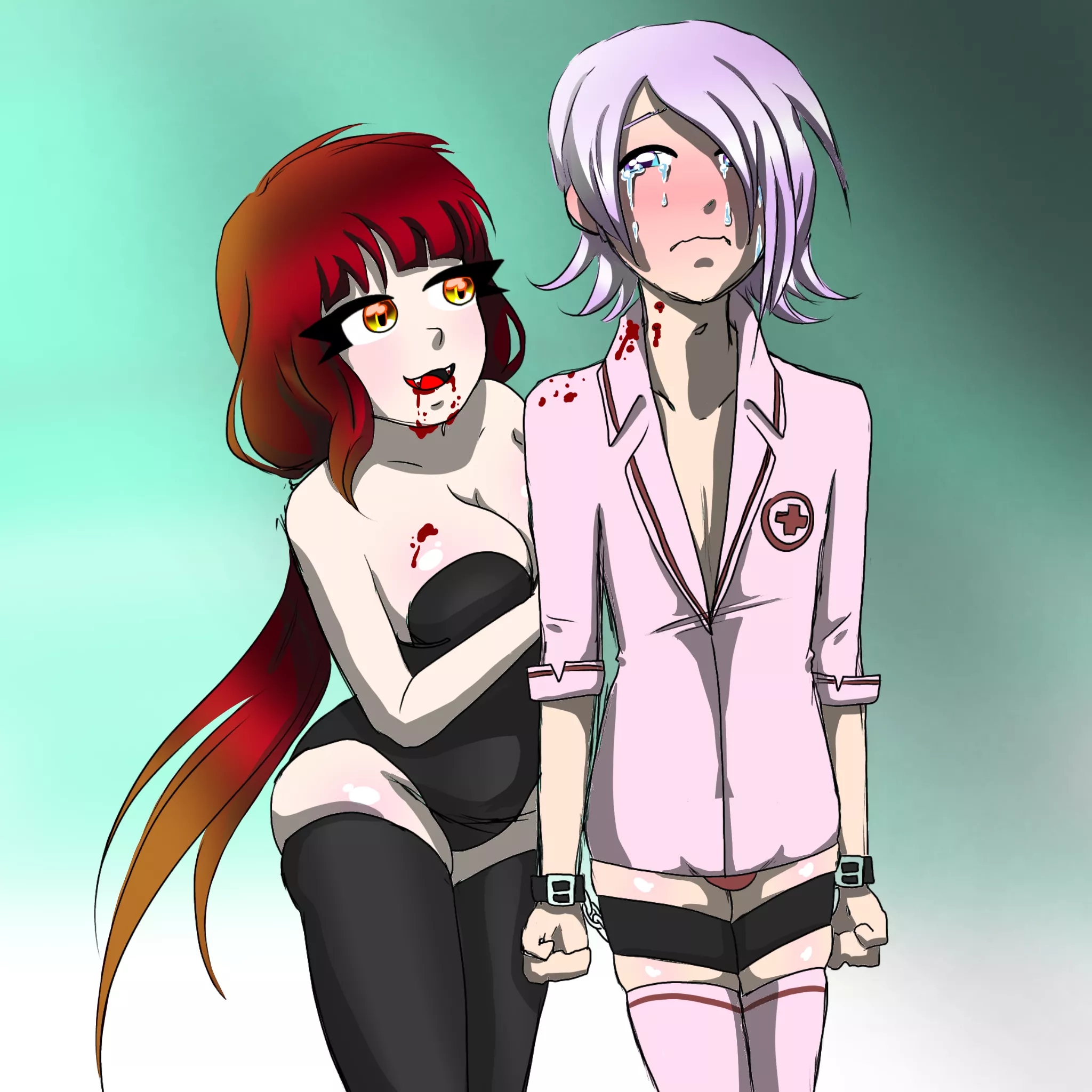 Thank you Anonymous for the Halloween Commission! 🧛‍♀️🏥💕 posted by Kea_Zone